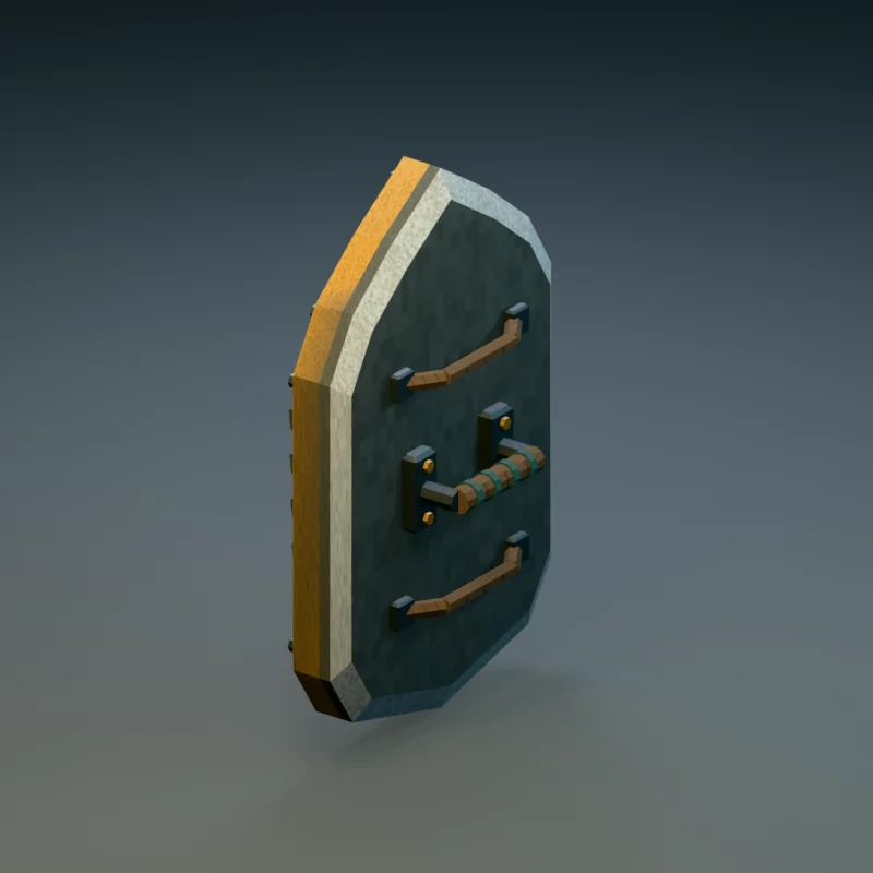 Tomb Warden Shield — Rear view